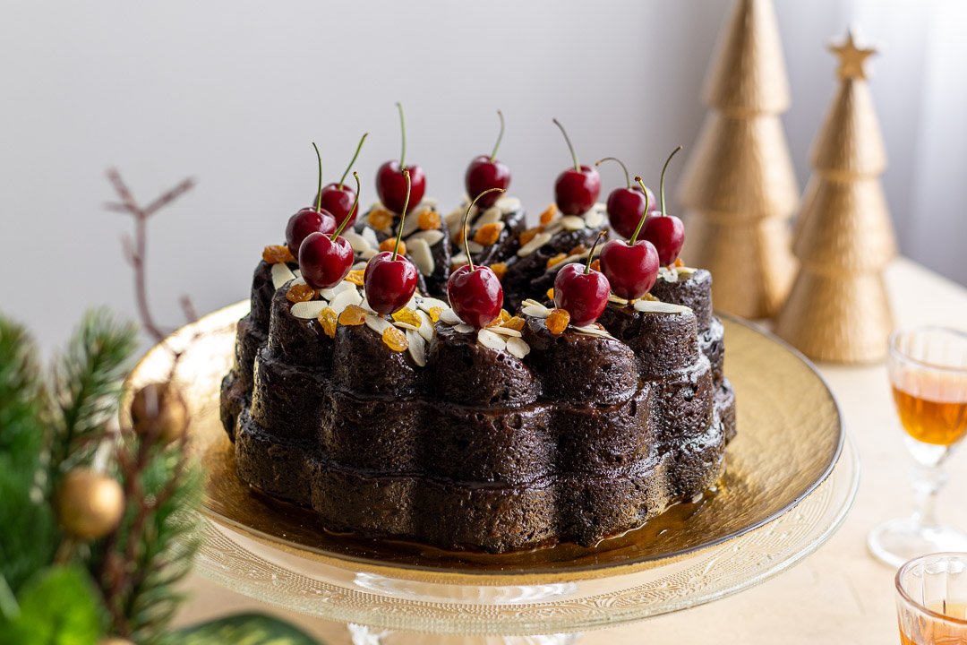 Bolo Natalino com Frutas e Especiarias (Úmido, Aromático e Clássico)